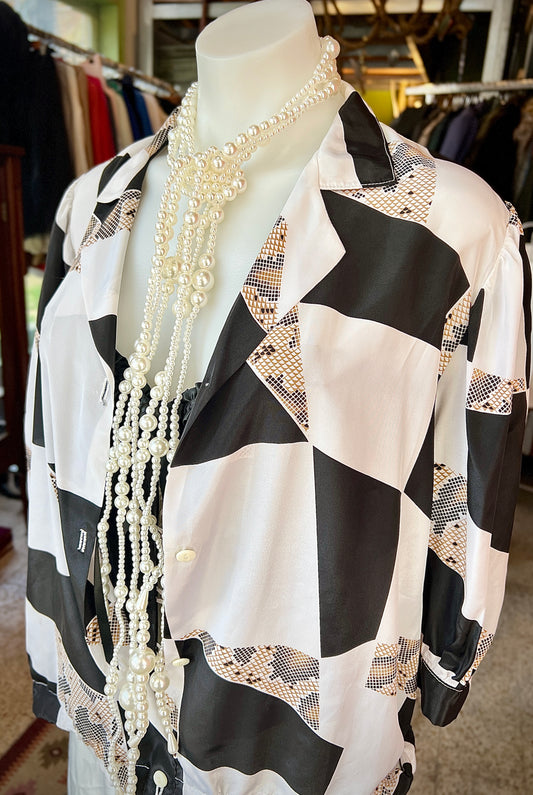 Vintage snake buttoned shirt