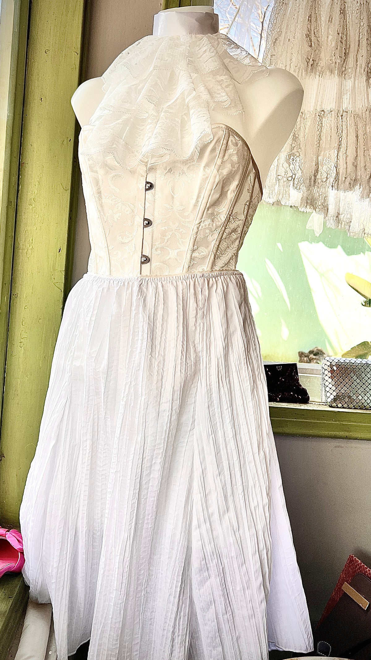 White lingerie petticoat