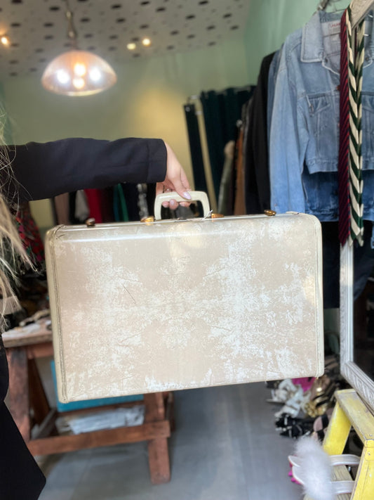 An antique suitcase from the 1930s