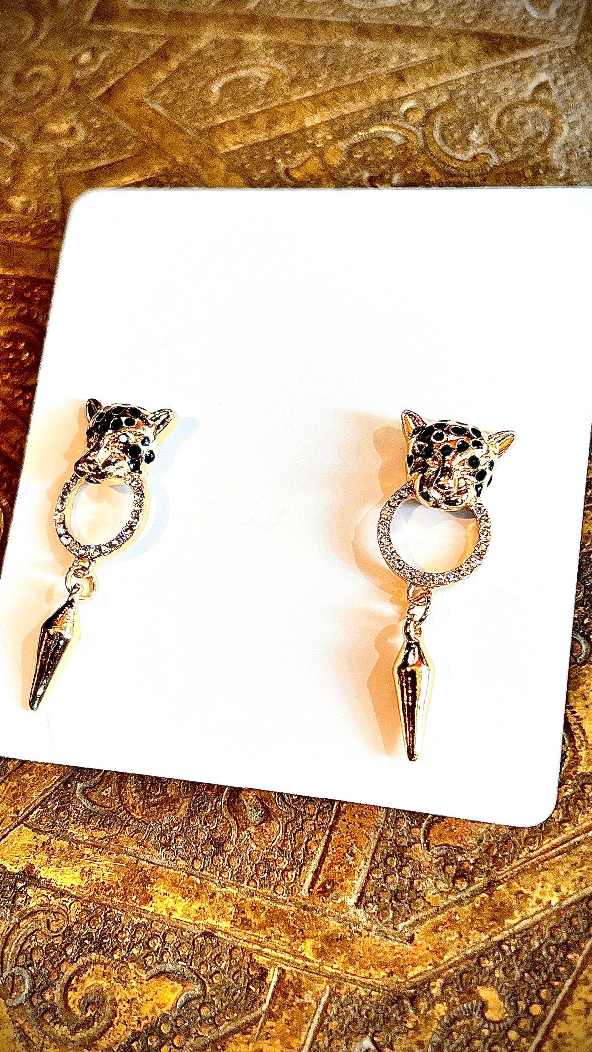 Lion earrings