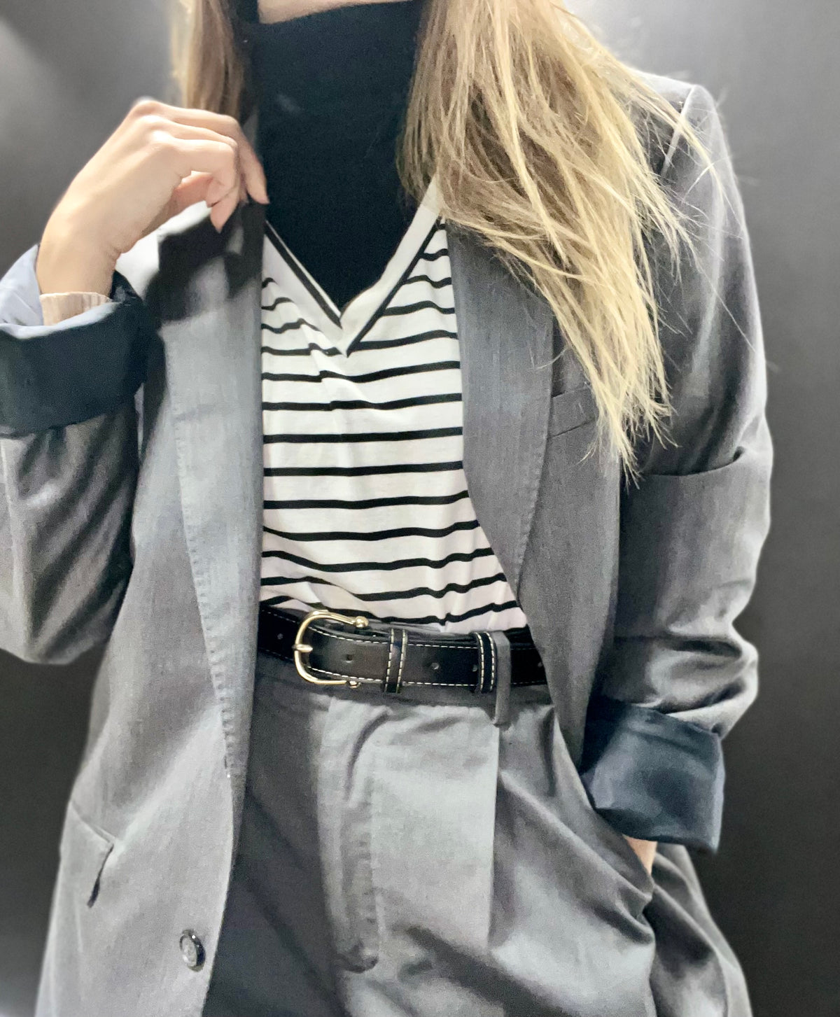 Dark gray men's blazer