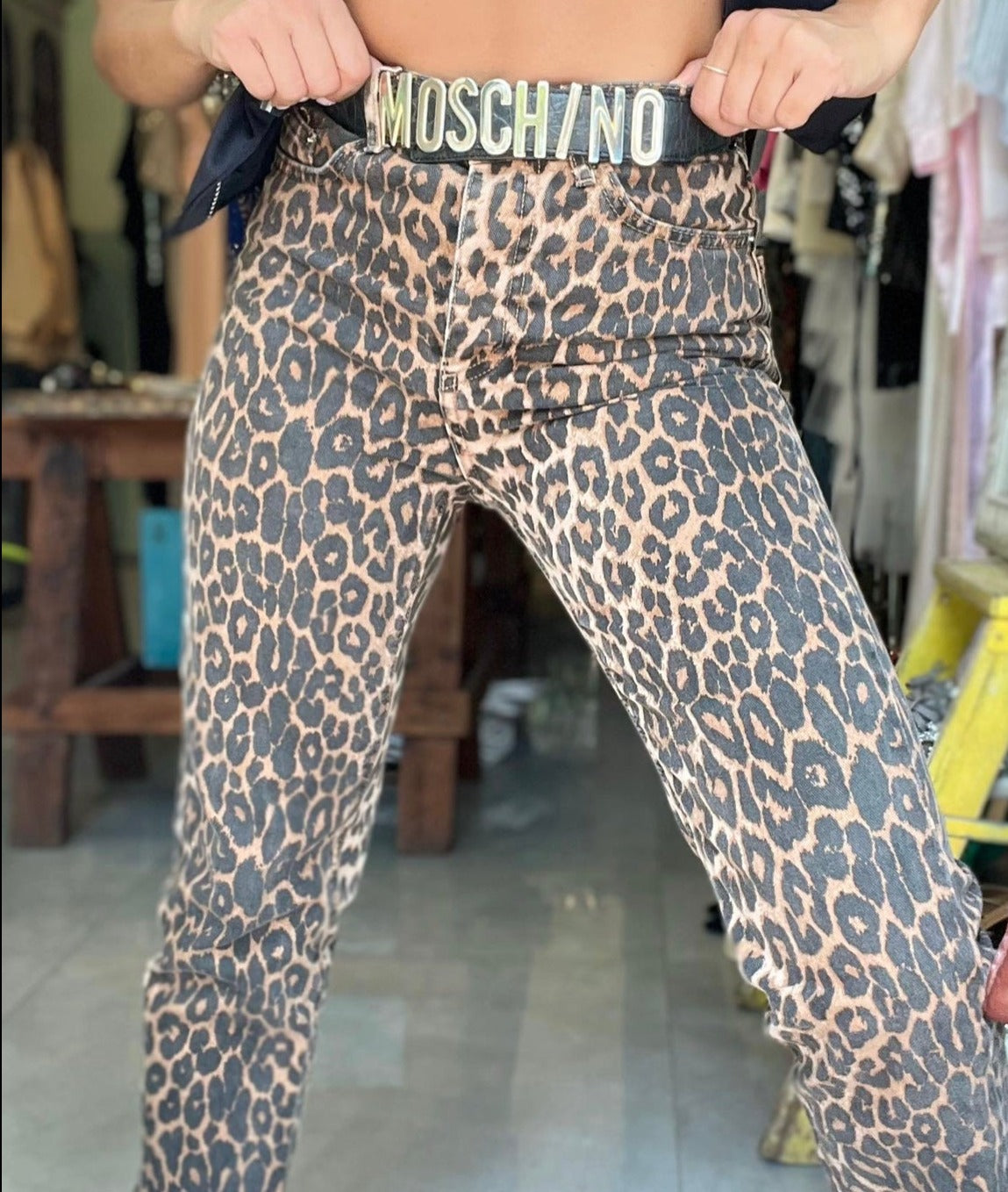 Moschino Vintage Leather Belt