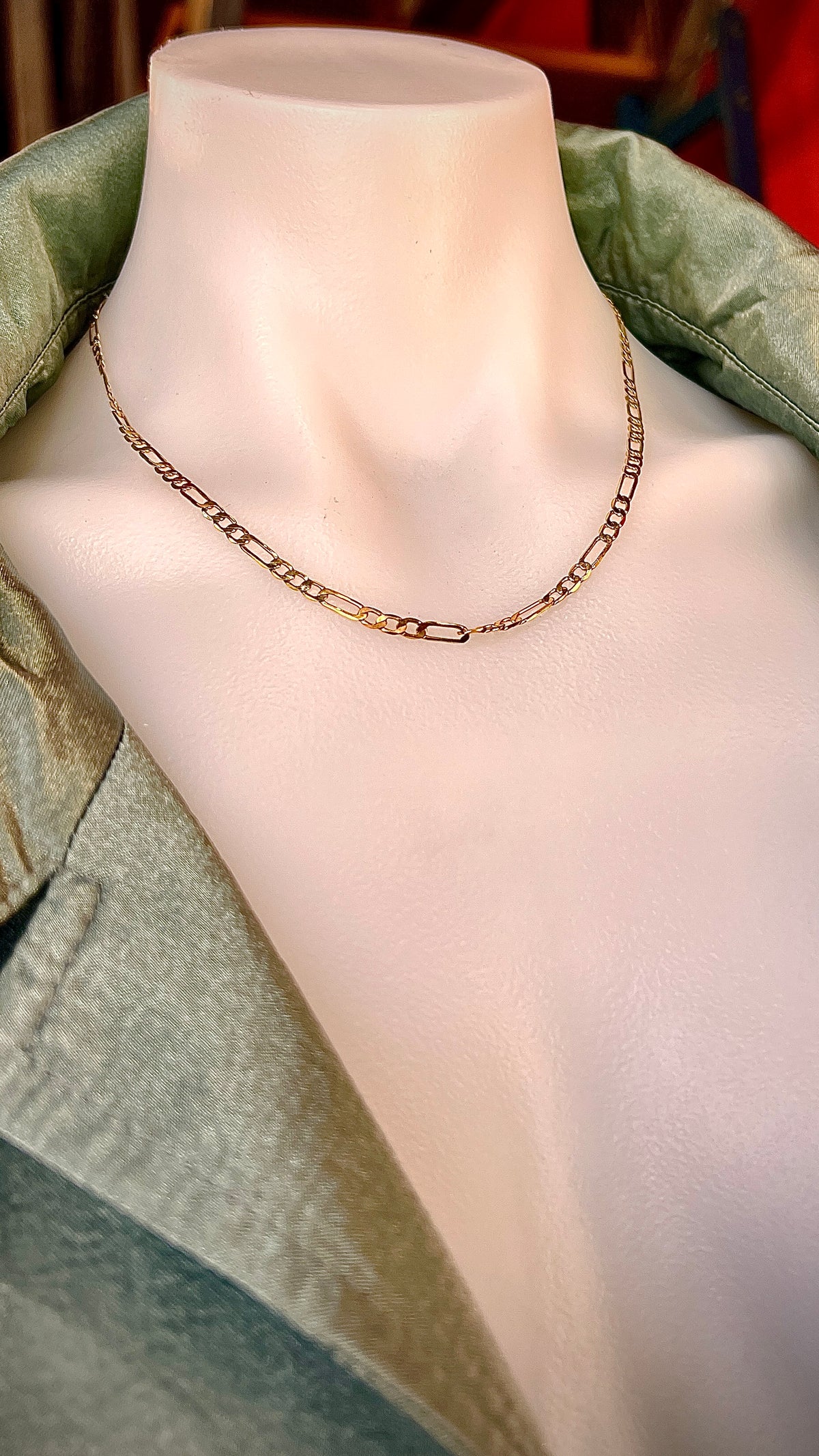 Gourmet necklace made of gold plating
