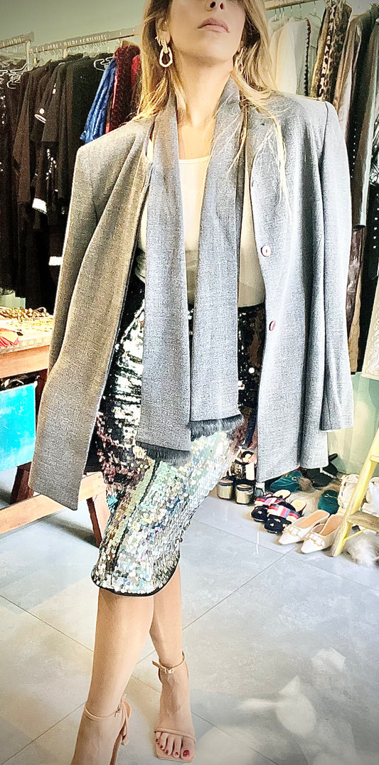 Gray vintage blazer
