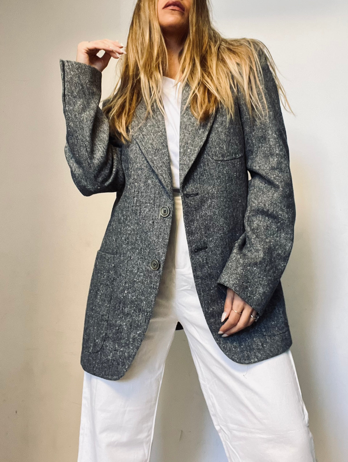 Men's gray blazer