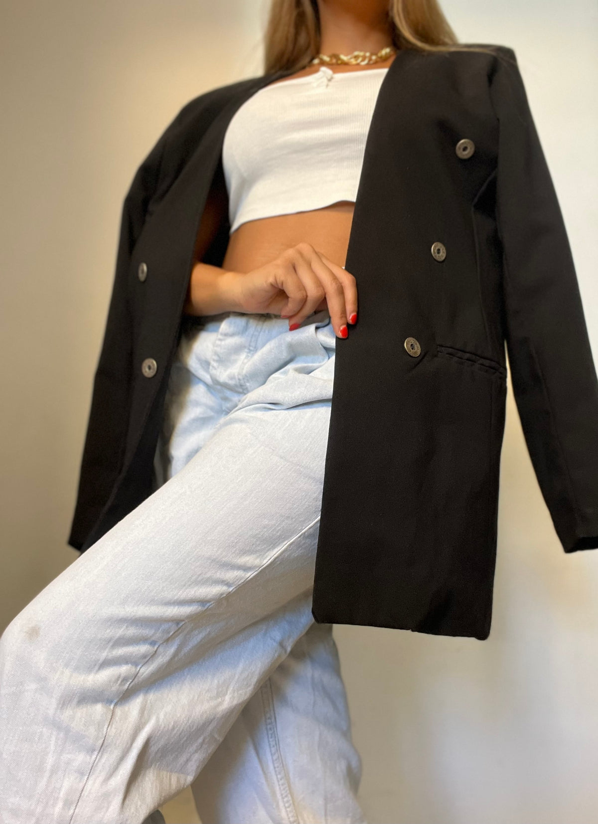 Black vintage blazer