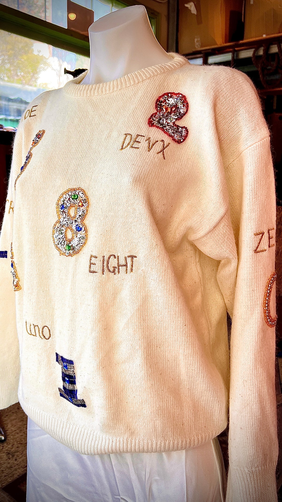 Vintage hand-sewn sweater