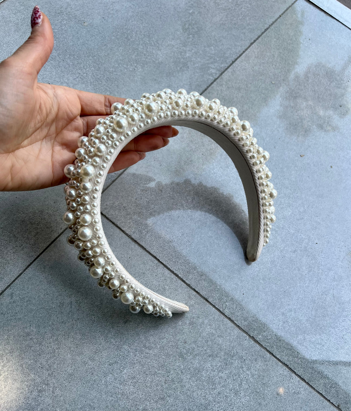 Handmade pearl bow