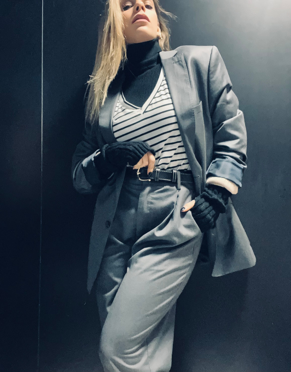 Dark gray men's blazer