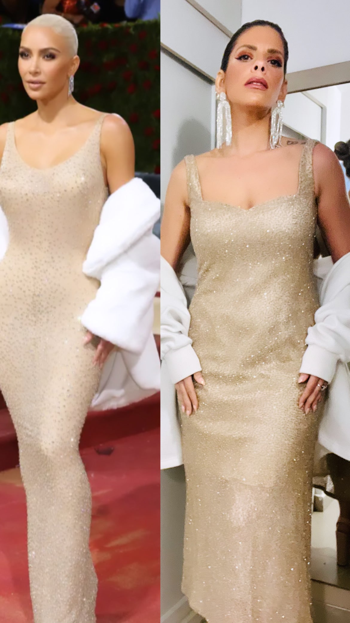 Kim Kardashian costume evening dress