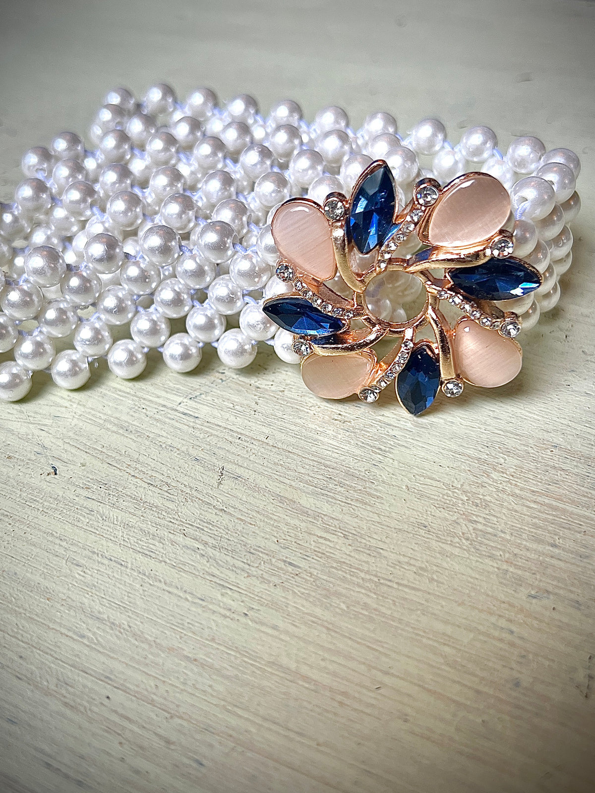 Handmade pearl belt