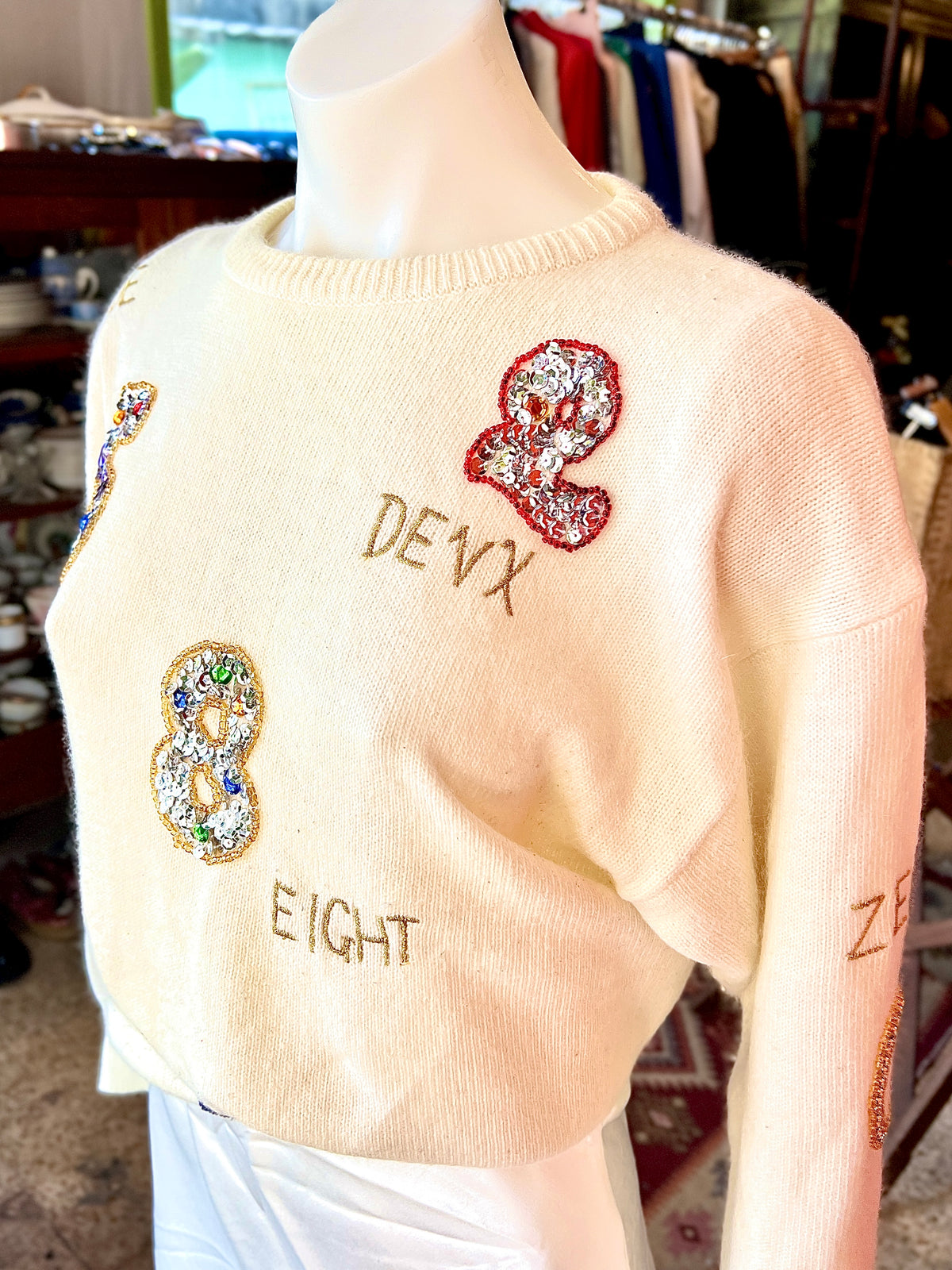 Vintage hand-sewn sweater