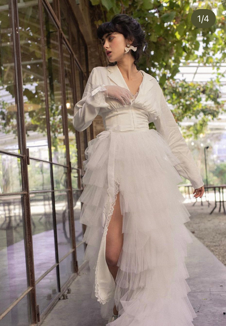 White tutu trail skirt