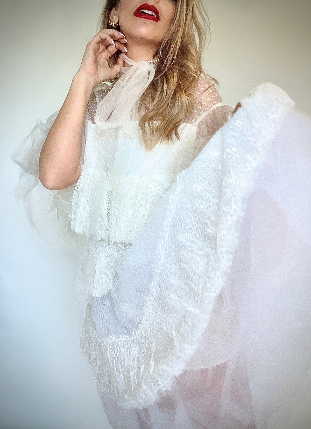 Valentino lace tutu dress