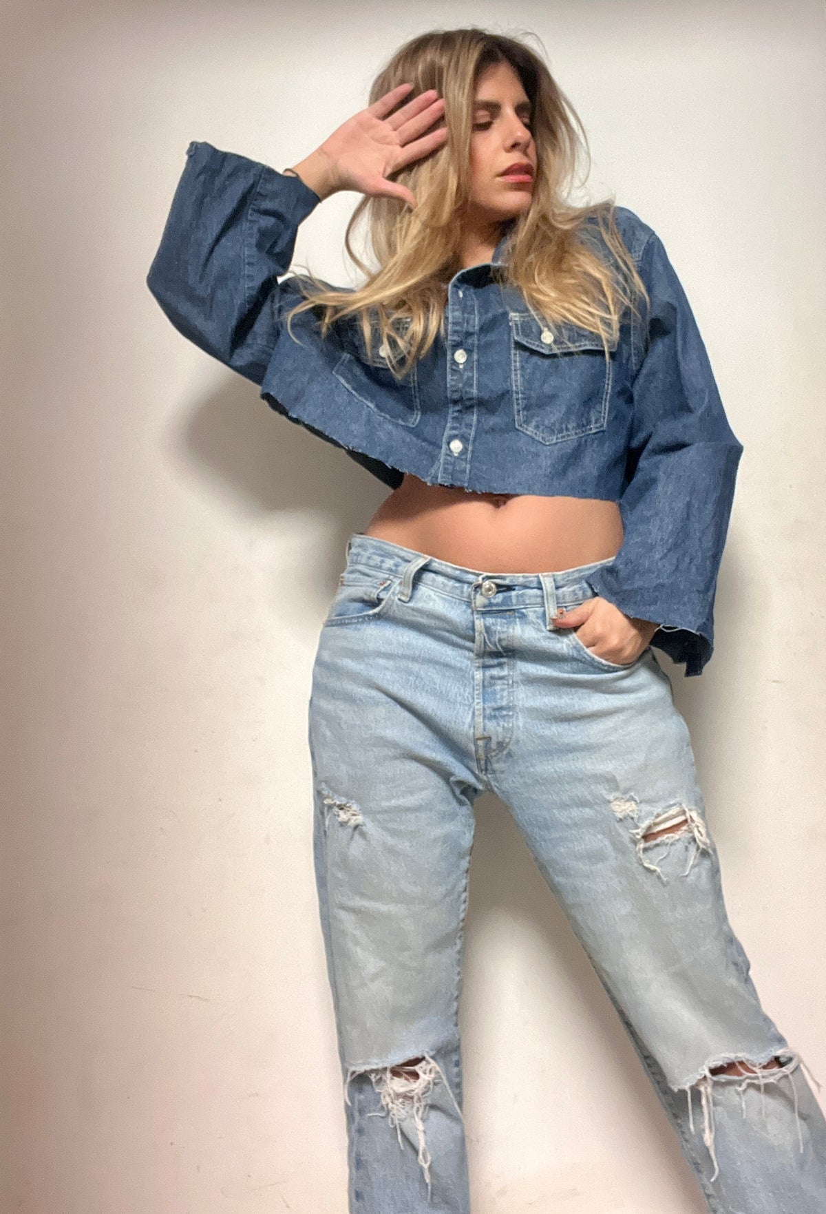 Denim jacket shirt