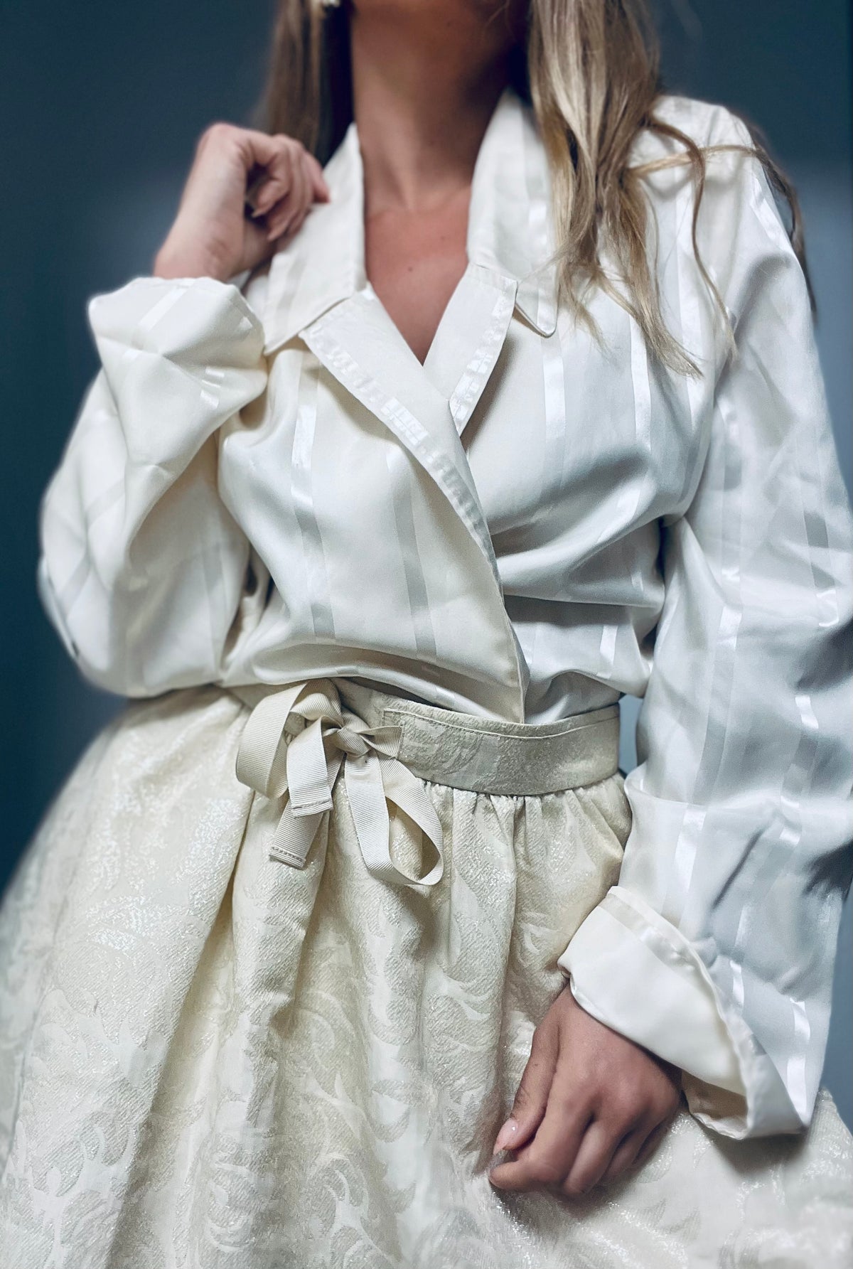 Vintage satin top