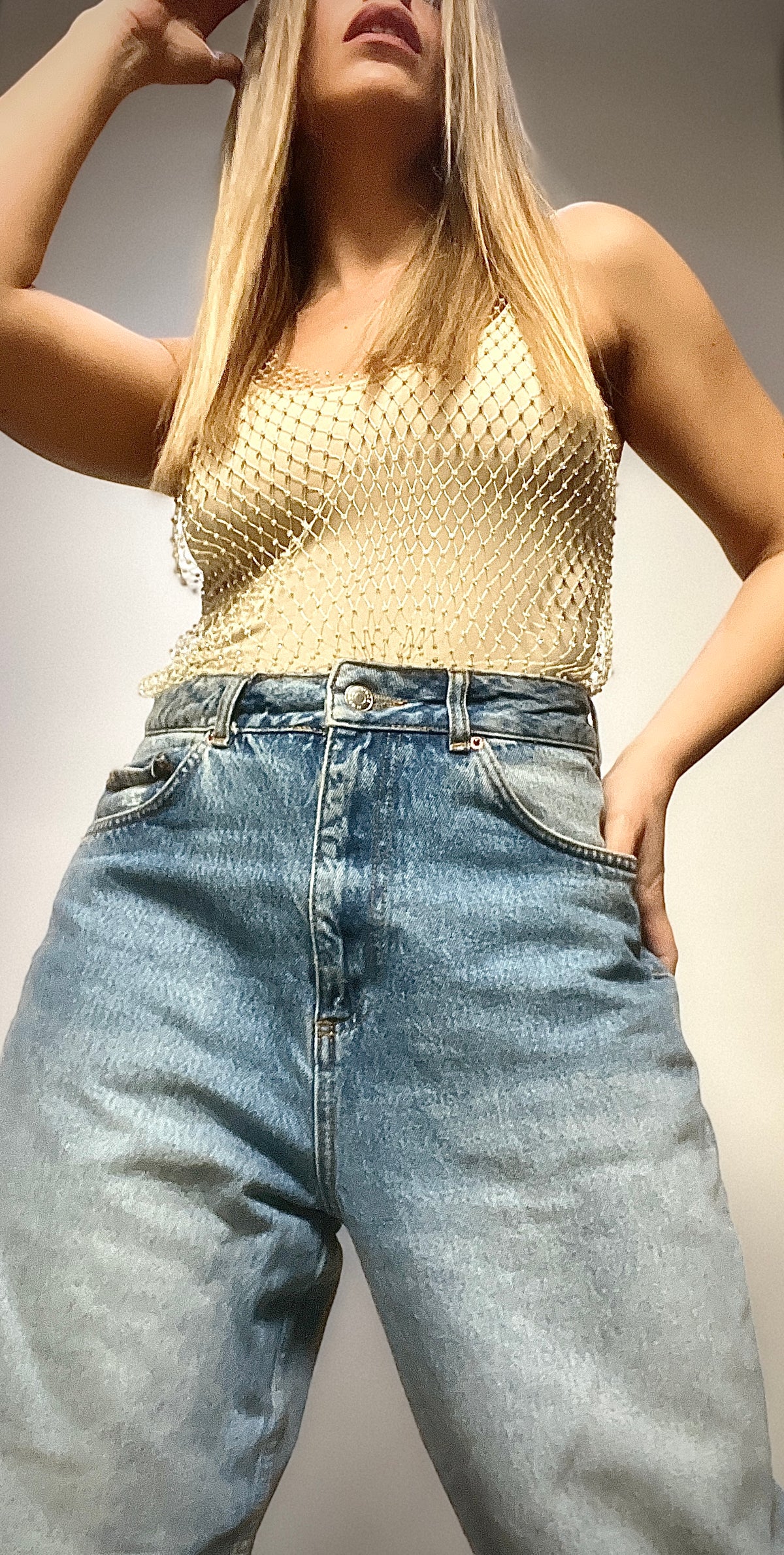 Beaded tank top