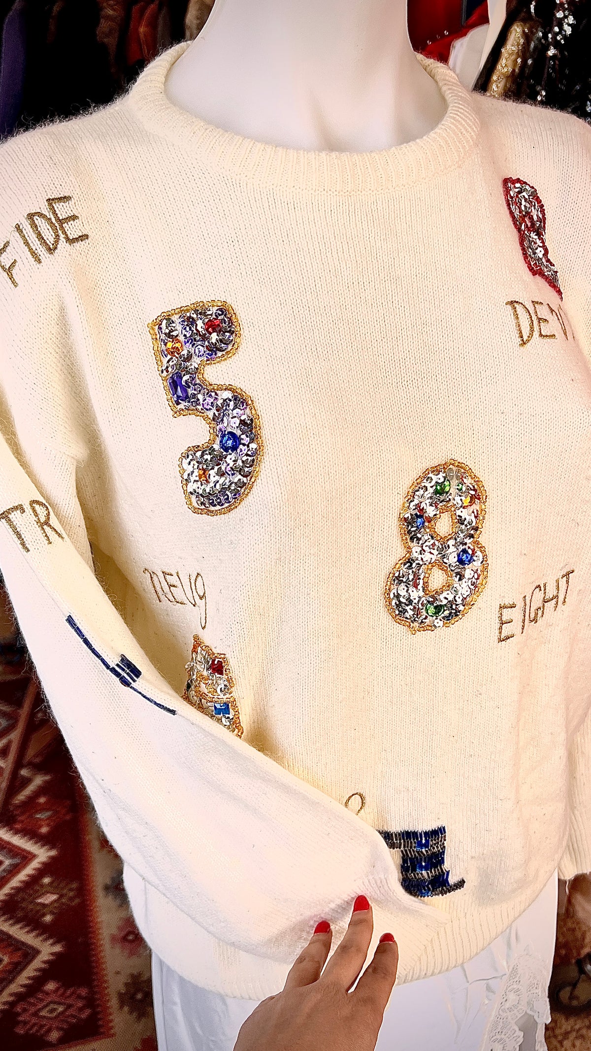 Vintage hand-sewn sweater