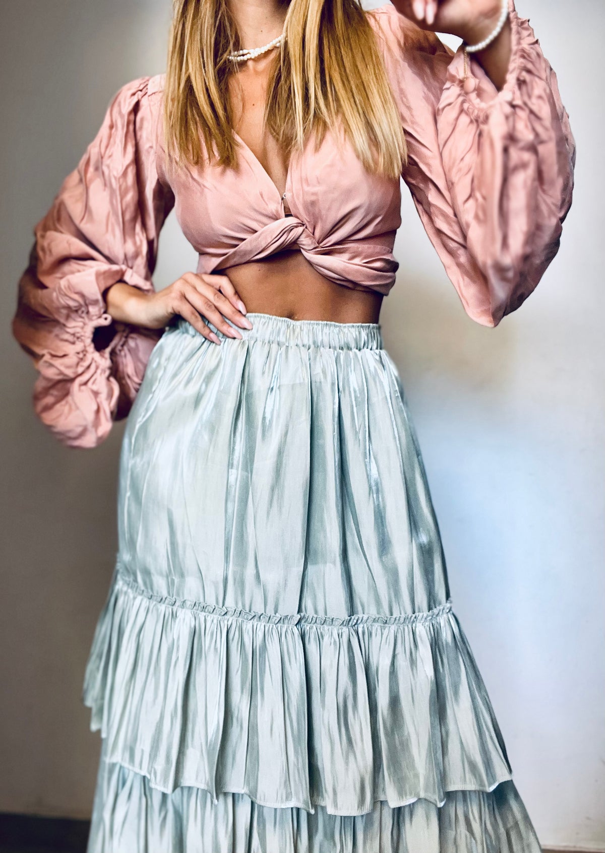 Long Green Skirt