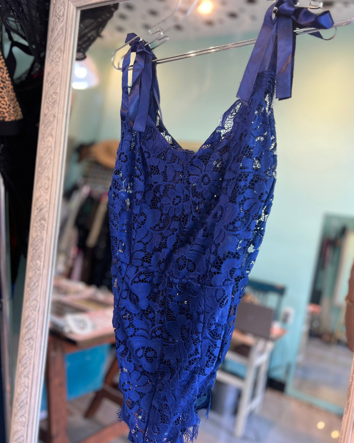 Royal Blue Lace Bodysuit