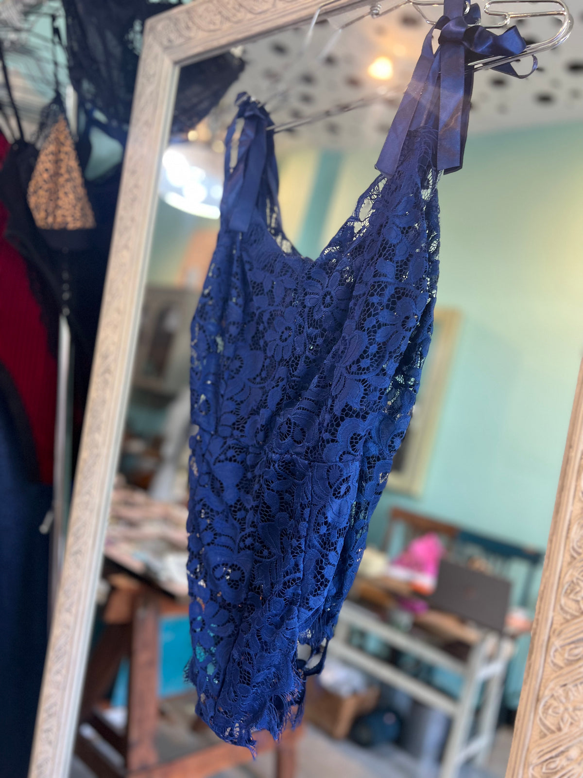 Royal Blue Lace Bodysuit