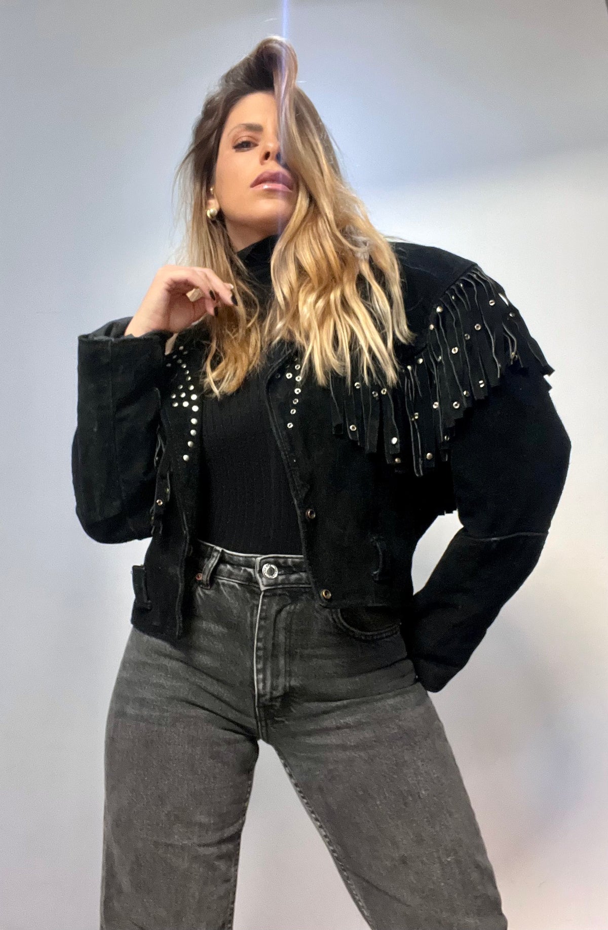 leather jacket combined