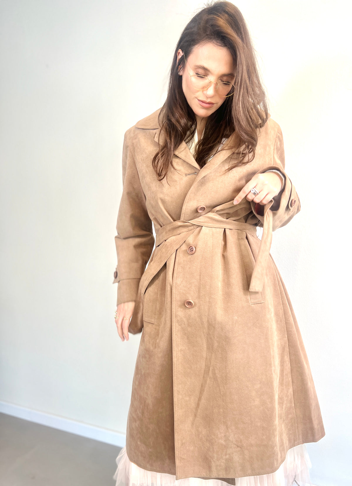 Trench Suede Coat