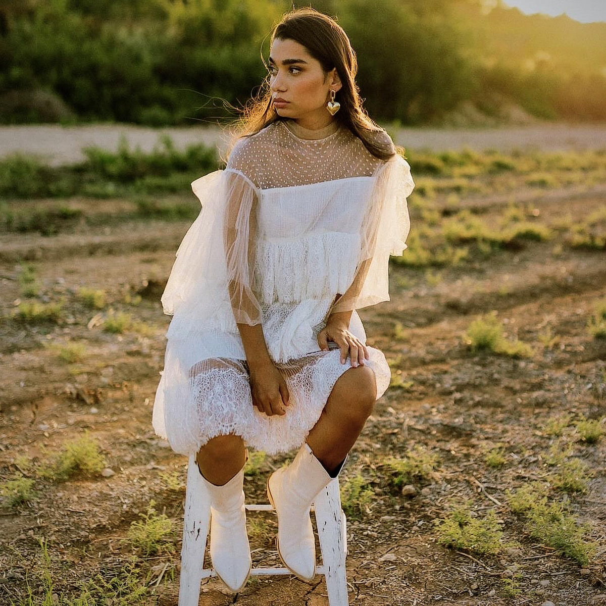 Semi-Sheer White Valentino Tutu Dress