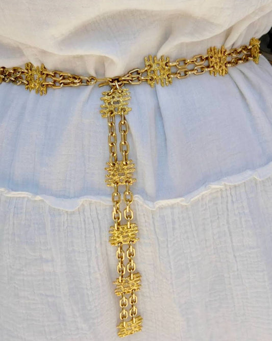 Ancient Gold Plated Chain-Belt
