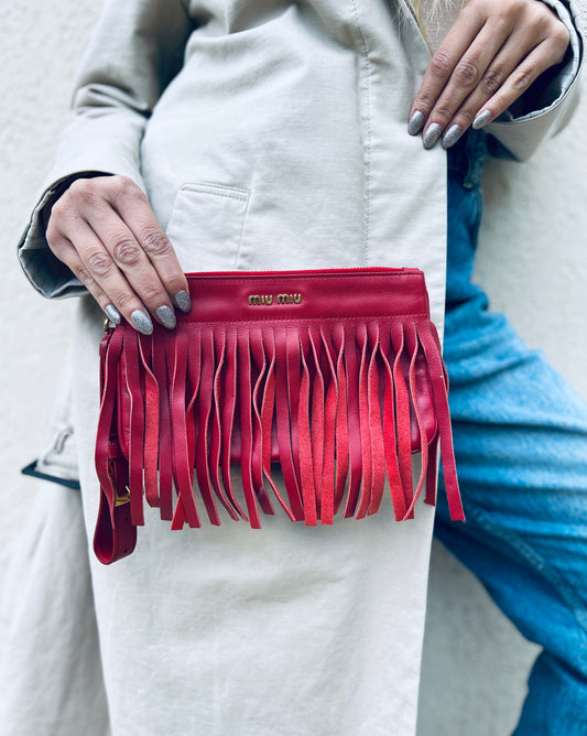 Miumiu Red Clutch