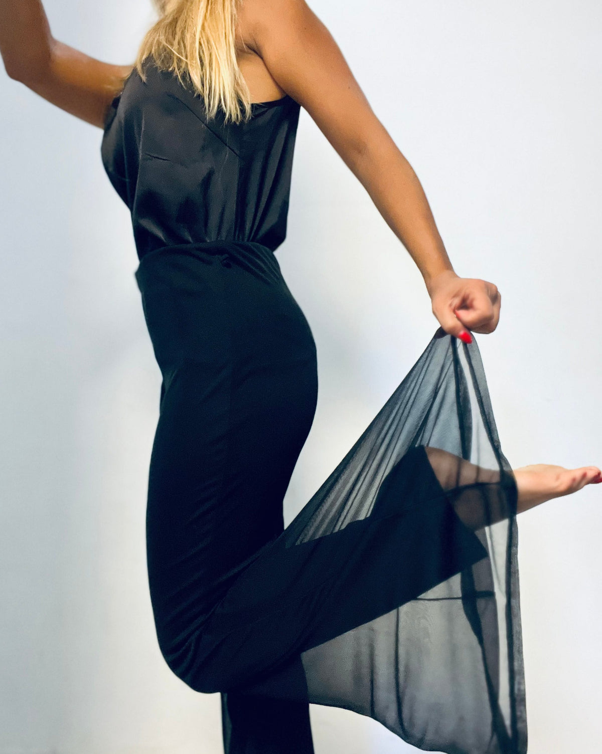 Black Wide-Leg Pants