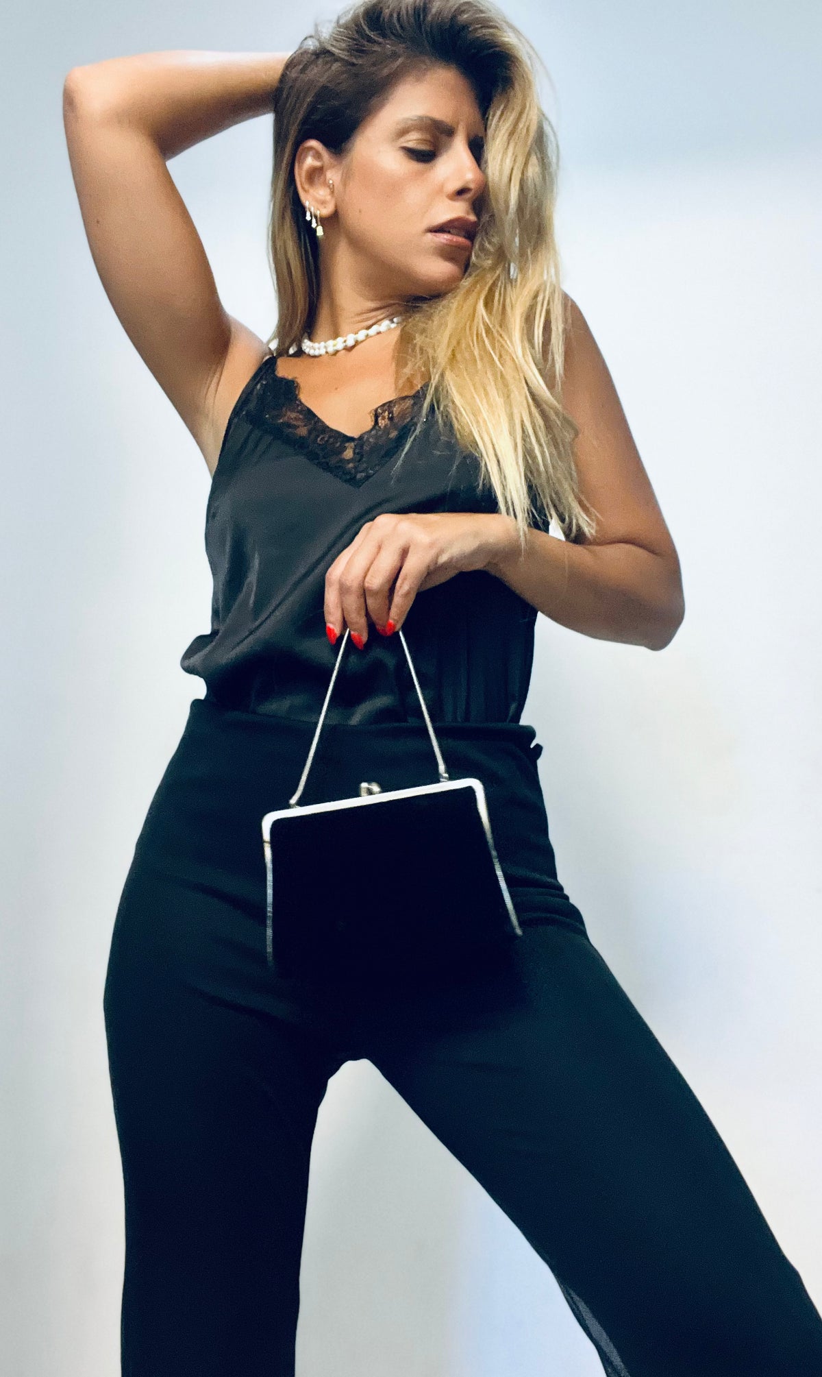 Black Wide-Leg Pants